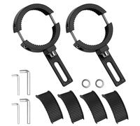 2 Pack Motorcycle Headlight Mount Brackets, 38mm-60mm Adjustable Fog Light Mount Clamp Front Fork Lamp Holder Bracket for Motorcycle Spotlights Brackets