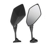 2 Pack Motorcycle Mirror For CBR1000RR 2004-2007,Anti-Glare,360° Rotation Folding Motorcycle Rearview Mirror for Scooter Cruiser ATV Moped,B-Carbon fiber