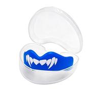 2 Pack Mouth Guard Boxing,Sports Mouthguard,Athletic Mouth Piece,Gum Shield Teeth Protector with Storage Case for MMA Football Lacrosse Basketball Contact Sports (Blue + White)
