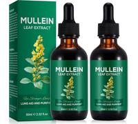2 Pack Mullein Extract for Lungs Cleanse and Respiratory Support 120ML