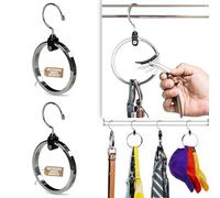 2-Pack Multipurpose ROLLY HANGER Great Space Saver, Cut Clutter in Any Closet Ideal Belt Hanger, Baseball Hats, Ties, Scarves, Purses Organizer