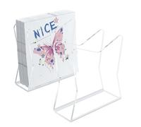 2 Pack Napkin Holder, Butterfly-Shaped Acrylic Napkin Holder for Table, Clear U-Shaped Cocktail Napkin Dispenser for Bar Freestanding Guest Towel Organizer for Home Kitchen (2Pcs Butterfly-Shaped)