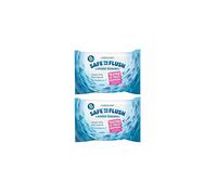 (2 Pack) Natracare Safe to Flush Moist Tissues 30 Wipes