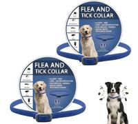 2 Pack Natural Essential Oil Dog Collar, Adjustable Waterproof Pet Collar Designed to Help Repel Outdoor Insects, Soft PVC for Small Medium Large Dogs