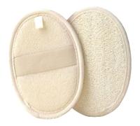 2 Pack Natural Loofah Sponge，Exfoliating Body Scrubber，Made with Biodegradable Shower Luffa Sponge, Loofah for Women and Men