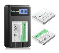 2 Pack NB-4L Battery and Charger for Canon CB-2LV and ELPH 330 HS ELPH 300 HS VIXIA Mini ELPH 100 HS ELPH 310 HS Powershot SD1400 is SD750 SD1000 SD600 SD1100