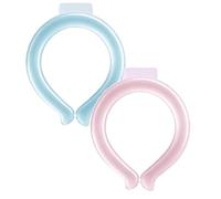 2 Pack Neck Cooling Tube, Reusable Wearable Cooling Neck Wraps for Summer Heat, Cooling Starts at 28°C, Relief for Hot Flashes and Fever Smart ice Neckband for All Sports Outdoor Activities