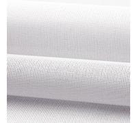 2 Pack Needlepoint Canvas 20 x 18 Inch, 14 Mesh Blank White Embroidery Canvas, Stiff Poly Cotton Needlepoint Mesh Fabric for Cross Stitch, Needlepoint, Punch Needle, DIY Craft Projects