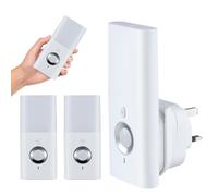2 Pack Night Light Plug in Wall,3 in 1 Plug in Motion Sensor Light,Automatic Power Failure Emergency Light,Rechargeable LED Torch with Induction Charging,Energy Efficient for Hallway,Cupboard,Stair