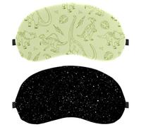 2 Pack Night Snowy Sleep Mask for Back and Side Sleeper, 100% Light Blocking Eye Mask, Adjustable & Breathable Sleeping Eye Cover, Zero Eye Pressure