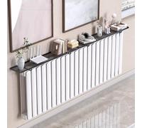 2 Pack No Drill Metal Radiator Shelf Hollow Design DryiRack for LiviRoom Kitchen & Bathroom 25lBlack (55x10cm22x4in)