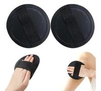 2 Pack, No-Pain Exfoliating Bath Scrubber Pads, Gentle Body Scrub | painless exfoliating body pads with secure elastic loops. Gently removes dead skin and unclogs pores for smooth skin, 13CM