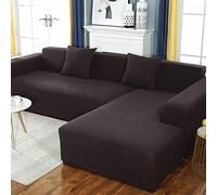 2 Pack Non-Slip L-Shape Sofa Covers Stretch Couch Slipcovers Ideal for Kids & Pets Fits 2-2 Seater & 2 Seater Protect & Transform Your Living Room