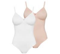 2 Pack Non-wired Bodysuit Basic by Susa 6412 34-42 B-D 3 colours
