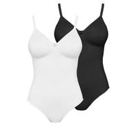 2 Pack Non-wired Bodysuit Basic by Susa 6412 34-42 B-D 3 colours