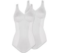 2 Pack Non-wired Bodysuit Cremona by Susa 6532 36-46 B-G Black, Nude and White