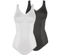 2 Pack Non-wired Bodysuit Cremona by Susa 6532 36-46 B-G Black, Nude and White