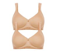 2 Pack Non-wired Spacer Bra Pure Balance by Felina 207201 34-44 A-F 2 colours
