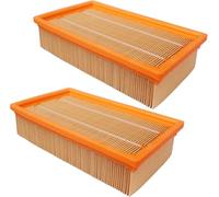 2 Pack NT25 pleated vacuum Filter for Hilti VC 20 U VC 40 U UM (LF 4), for Karcher NT25/1 NT35/1 NT45/1 NT55/1 NT361 ECO NT561 ECO NT611 ECO Vacuum Cleaner Flat-Pleated Filter Replacement