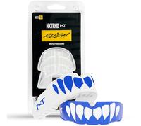 2 Pack Nxtrnd Rush Dual Layer Mouthguard, Custom Fit Sports Mouthpiece for Football, Boxing, MMA, Basketball, Hockey, Lacrosse, Youth & Adult (Blue)