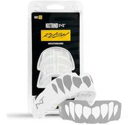 2 Pack Nxtrnd Rush Dual Layer Mouthguard, Custom Fit Sports Mouthpiece for Football, Boxing, MMA, Basketball, Hockey, Lacrosse, Youth & Adult (Silver)