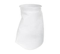 2 Pack Nylon Mesh Bag Filters, Washable Sock Filters with Flanged Neck Ring for Aquatics, Marine, Food & Beverage, Viscous Fluids, Paints & Oil (16" Length x 7" Neck (200 Micron))