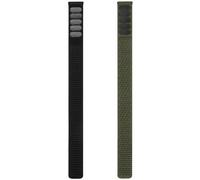 2 Pack Nylon Watch Bands Compatible for Garmin Fenix 8 43mm/7S Pro/7S/6S Pro/ 6S/5S plus/5S, 20mm Quickfit Sports Strap for Garmin Descent Mk2s/Descent Mk3i 43mm/epix Pro 42mm/Approach S70, Dark Black