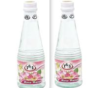 2 Pack Of 100% Pure Rose Water - Golab (330ml) Authentic Middle Eastern Rosewater for Cooking, Tea, Hai & Skin - Natural Hydrating Toner, Facial Cleanser, & Baking Flavoring,