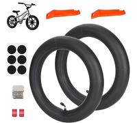 2 pack of 12 1/2"x 2 1/4"(12.5x2.25) Scooter Inner Tube and Repair Kit with Angled Valve Stem, replacement for Pocket Mod Bella Chrissy Hannah Montana Currie Schwinn