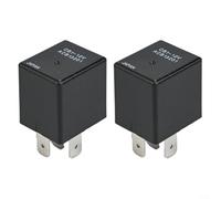 2 Pack of 12VDC 40A Automotive Relays, Heat Resistant Design for Air Compressor Integration