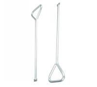 2 Pack of 18 Heavy Duty Manhole Cover Lifting Keys - Long Handled Carbon Steel Drain Cover Lifting Tools, Durable, Corrosion Resistant for Easy Manhole Cover Removal 450mm