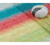2 Pack of 20g/0.7oz 200m/219yd Length Gradient Mohair Yarn, Rosymormor Long Segment Dye Soft Fluffy Hand Knitting Yarn, DIY Crochet Yarn for Shawl Scarf Sweater Coat Knitting (8007)
