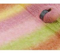 2 Pack of 20g/0.7oz 200m/219yd Length Gradient Mohair Yarn, Rosymormor Long Segment Dye Soft Fluffy Hand Knitting Yarn, DIY Crochet Yarn for Shawl Scarf Sweater Coat Knitting (8003)