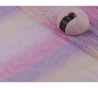 2 Pack of 20g/0.7oz 200m/219yd Length Gradient Mohair Yarn, Rosymormor Long Segment Dye Soft Fluffy Hand Knitting Yarn, DIY Crochet Yarn for Shawl Scarf Sweater Coat Knitting (8011)