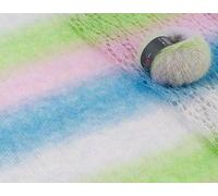 2 Pack of 20g/0.7oz 200m/219yd Length Gradient Mohair Yarn, Rosymormor Long Segment Dye Soft Fluffy Hand Knitting Yarn, DIY Crochet Yarn for Shawl Scarf Sweater Coat Knitting (8004)