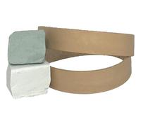 2 Pack of 3/4” x 12” Leather Honing & Polishing Belts. Fits Ken Onion Work Sharp - Includes White and Green Compounds