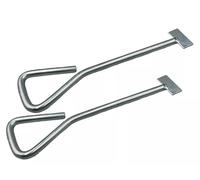 2 Pack of 6 Inch Heavy Duty Manhole Cover Lifting Keys - Long Handled Carbon Steel Drain Cover Lifting Tools | 152.4mm | Durable, Corrosion-Resistant for Easy Manhole Cover Removal