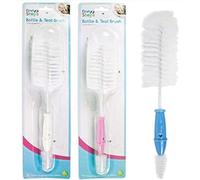 2 Pack Of Baby Bottle and Teat Brush, 2 Brushes in 1, Ideal for Cleaning Training Cups, Wide Neck Bottles, Lids, Valves, Easy Clean & Extra Long Brush