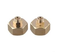 2 Pack of Brass Hose Adapters, 4 to 3/4 Connectors for Watering Tools