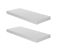 2 Pack Of Floating Shelves White Gloss 60 X 24Cm (03192X2)