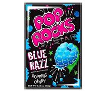 2 PACK OF NEW POP ROCKS FLAVORED REAL POPPING CANDY TASTE THE EXPLOSION ORIGINAL FREE USA (BLUE RAZZ)