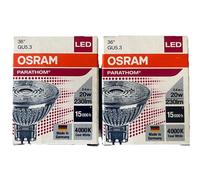 2 Pack Of Osram LED Parathom 12V GU5.3 2.6W=20W 4000k Cool White Non Dimmable