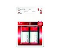 2 Pack of Philips LR14P2B/10 C alkaline batteries, with 1.5V voltage, perfect for devices that need long-lasting power and reliable performance in everyday use.