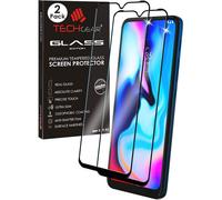 2 Pack of TECHGEAR 3D GLASS Edition Compatible for Motorola Moto E7i Power, Tempered Glass Screen Protector [Full Screen] [9H Hardness] [No-Bubble]