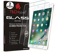 [2 Pack of] TECHGEAR GLASS Edition for iPad 9.7" (2018/2017, 5th & 6th Generation), iPad Air 1, iPad Air 2 Screen Protector, Genuine Tempered Glass Guard Cover - Apple Pencil Compatible