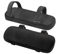 2 Pack Office Chair Arm Pads, Black Universal Thick Office Chair Arm Covers, Memory Foam Cotton Wheelchair Armrest Pads for Desk