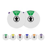 2 Pack Office Door Sign 6 Inch Rotating Privacy Sign 6 Status for Office