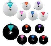 2-Pack Office Door Sign - Rotating Status Door Sign with 6 Options - Do Not Disturb/Out of Office/In a Meeting/Come in Welcome/Working Remotely/Back Soon - 6 Inch Round Privacy Signs