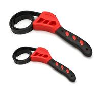 2 Pack Oil Filter Strap Wrench,Strap Wrench,Adjustable Belt Wrench Long Handle Universal Oil Filter Wrench Car Repair Hand Tools Set