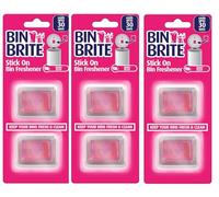 2 Pack - On Bin Deodorisers - Stick on Bin Freshner - Berry Blast - Citronella & Lemongrass Scents by Bin Brite (3, Berry Blast)